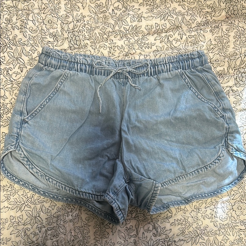 American Eagle Light Blue Denim Shorts